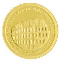 Salamon-szigetek 2011. 5$ Au "A világ hét új csodája - Kolosszeum" tanúsítvánnyal (0,5g/58...