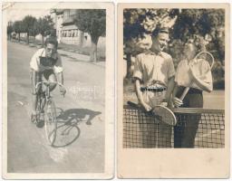 9 db MODERN motívum képeslap: sport és olimpia + pár fotó / 9 modern motive postcards: sport and Olympic Games + some photos