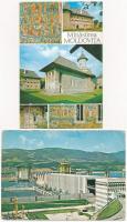 20 db MODERN román városképes lap az 1960-as évektől + 1 leporello / 20 modern Romanian town-view po...