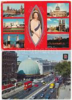 25 db MODERN angliai városképes lap / 25 modern British town-view postcards