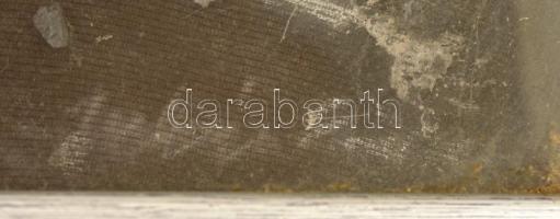 Juhász Erika (1926-2018): Hamu és gyémánt. Síkplasztika, jelzett, üvegezett keretben, 36×43 cm