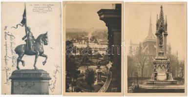 7 db RÉGI francia városképes lap / 7 pre-1945 French town-view postcards