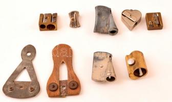 cca 1900-1940 Ceruza hegyező gyűjtemény. 16 db, mind különféle, jelzettek