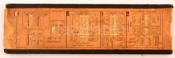 cca 1920 Különféle technikai értékek táblázata.  mechanikus, papír. 29 cm