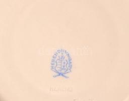 Herendi Eton mintás teás csésze alj ( 4 db), kézzel festett, jelzett, apró kopásnyomokkal, d: 13,5 c...