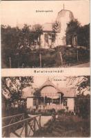 1922 Balatonalmádi, Erhard nyaraló, Kálmán lak, villa. Bakos Kálmán kiadása + TAPOLCZA-BUDAPEST 393. mozgóposta