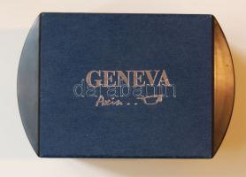 GENEVA típusú férfi karóra, eredeti díszdobozban, ajándék napszemüveggel, original csomagolásban!