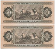 1965. 50Ft (2x) sorszámkövetők "D152 078682 - D152 078683" T:I-
Adamo F19