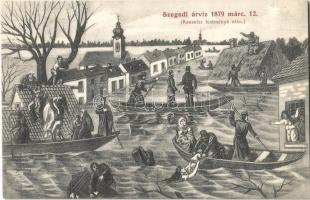 1879 Szeged, árvíz márc. 12-én s: Rausnitz
