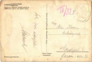 Parádfürdő, Gyógyvíz medence a Kastély szállóval (15,1 cm x 10,2 cm) (apró lyuk / pinhole)