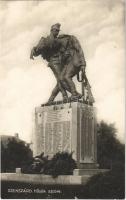 1942 Szekszárd, Hősök szobra, jól olvasható nevekkel