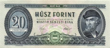 1975+1980. 20Ft (2x) klf évszámmal T:I
