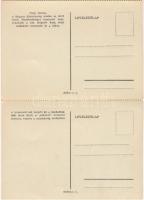 1946 Budapest - 5 lapos képeslapfüzet a Szabadság híd újjáépítéséről és az átadásáról, Tildy Zoltán ...
