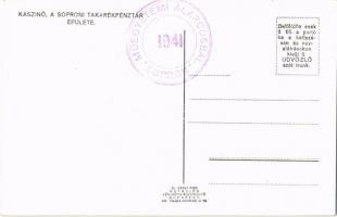 1941 Sopron, Kaszinó, a Soproni Takarékpénztár épülete + "Műegyetemi álarcosbál Sopron 1941&quo...