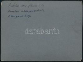 1907 Zombor, Esketés a laktanya udv×arán, kartonra ragasztott fotó, hátoldalon feliratozva,  cm