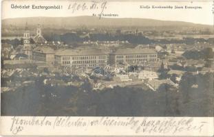 1906 Esztergom, Az új kaszárnya, laktanya. Keskeméthy János kiadása