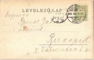 1906 Esztergom, Az új kaszárnya, laktanya. Keskeméthy János kiadása