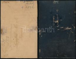 Vaszary Mihály (1827-1892) Vaszary János festőművész édesapja és felesége, 2 db keményhátú fotó, sér...