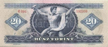 1969. 20Ft (2x) egymásutáni sorszámmal, egyenetlen sorozatszámokkal! T:I