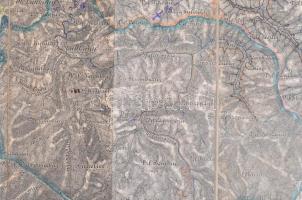 cca 1910 Táborkari térképek 1:75 000. 12 db térkép nagyrészt felvidéki területekről, vászonra kasíro...