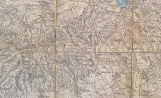 cca 1910 Táborkari térképek 1:75 000. 12 db térkép nagyrészt felvidéki területekről, vászonra kasíro...