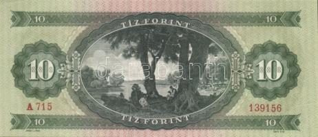 1962. 10Ft bal alsó sarokban kis papírránccal, egyenetlen sorszámmal + 1969. 10Ft vízszintesen átfut...