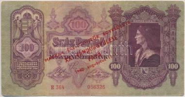 1930. 100P MAGYAR ÉREMGYŰJTŐK EGYESÜLETE XX. VÁNDORGYŰLÉSE PÁPA 1990. AUGUSZTUS 11-12. felülbélyegzéssel T:III