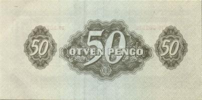 1944. 50P "V.H." (2x) egymásutáni sorszámmal T:I