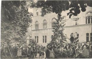 Temesvár, Timisoara; Józsefváros, Iskola Nővérek Intézete, kert / Iosefin, girl school, garden