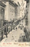 1909 Pola, Pula; Via Sergia / street