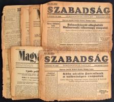 1942-1945 10 db újság (Szabadság, Magyar Nemzet, stb.)