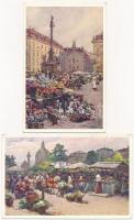 Wien, Vienna, Bécs; - 4 pre-1945 postcards