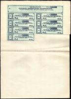 Budapest 1907. "Tisztviselők Takarékpénztára Részvénytársaság" részvény 25K-ról (2x) sorsz...