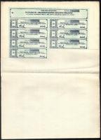 Budapest 1907. "Tisztviselők Takarékpénztára Részvénytársaság" részvény 25K-ról (2x) sorsz...