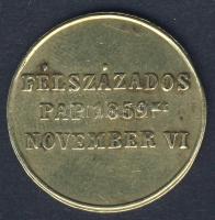 1859. Scitovszky János bíboros "Félszázados pap" Cu zseton T:3+/3 R!