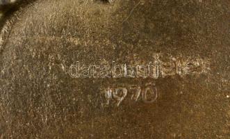 Jelzett barkaág, vas plakett, 23×9,5 cm