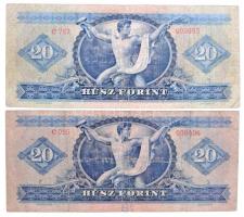 1947. 20Ft + 1949. 20Ft T:III,III-