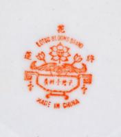 Kínai porcelán mokkás készlet .Kézzel festett, jelzett, hibátlan