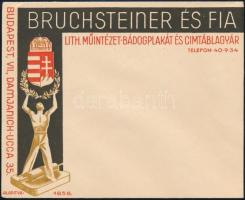 cca 1930 Bruchsteiner grafikus céges boríték