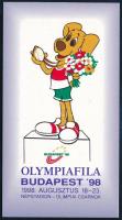1998 Olympiafila Budapest levélzáró bélyegfüzet, teljes (24 db bélyeggel)