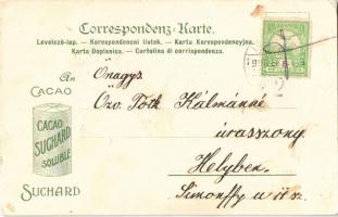 1916 Gorizia, Görz, Gorica; Cacao Suchard Soluble / Swiss soluble cocoa drink advertisement, coat of...