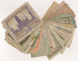 Németország / Weimari Köztársaság ~1919-1920. 30db-os vegyes szükségpénz tétel T:III,III-,IV ragaszt...