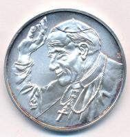 Kiss György (1943-) 1991. "II. János Pál pápa látogatása hazánkban" jelzett Ag emlékérem t...