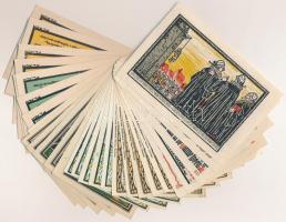 Németország / Weimari Köztársaság 1921. 30db-os vegyes szükségpénz tétel, közte sorok T:I,I- ragaszt...