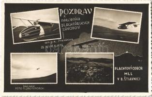 1935 Selmecbánya, Schemnitz, Banská Stiavnica; Národné Plachtárske Závody / Nemzeti vitorlázórepülő verseny M. R. Stefánik emlékére / National Gliding Competitions in memory of M. R. Stefánik. Foto S. Protopopov