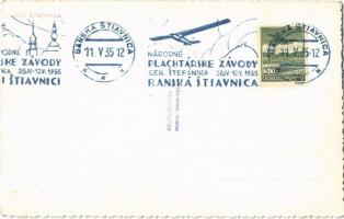 1935 Selmecbánya, Schemnitz, Banská Stiavnica; Národné Plachtárske Závody / Nemzeti vitorlázórepülő ...