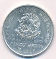 Mexikó 1952. 5P Ag T:2 Mexico 1952. 5 Pesos Ag C:XF Krause KM#467