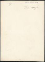 cca 1935 Kinszki Imre (1901-1945) budapesti fotóművész pecséttel jelzett, vintage fotóművészeti alko...