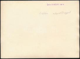 cca 1932 Kinszki Imre (1901-1945) budapesti fotóművész pecséttel jelzett, vintage fotóművészeti alko...
