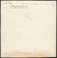 cca 1932 Kinszki Imre (1901-1945) budapesti fotóművész pecséttel jelzett, vintage fotóművészeti alko...